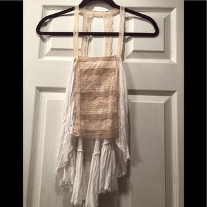 Lace free flowing tank